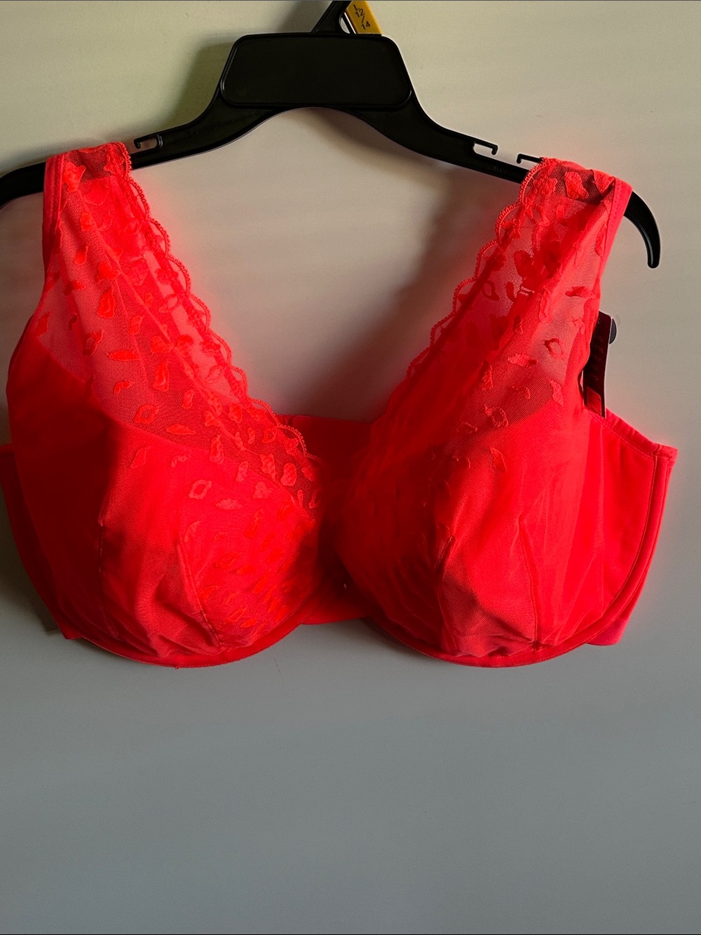 Cacique Lightly Lined Full Coverage Bra With Lace Size 44H